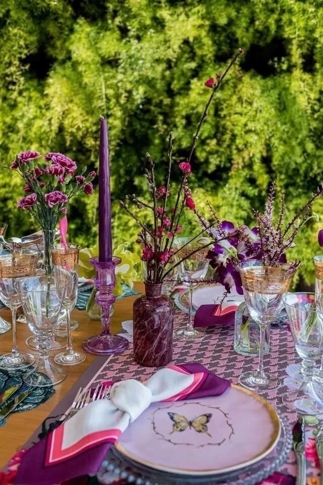 GUARDANAPO DE TECIDO EM LINHO PINK COM TOQUE MACIO - FAMÍLIA LA VIDA