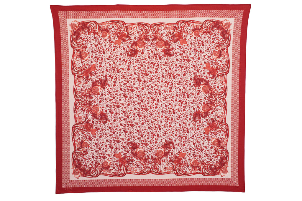 MANTEL ALMA - ESTAMPA LIBERTY ROMÃ VERMELHA