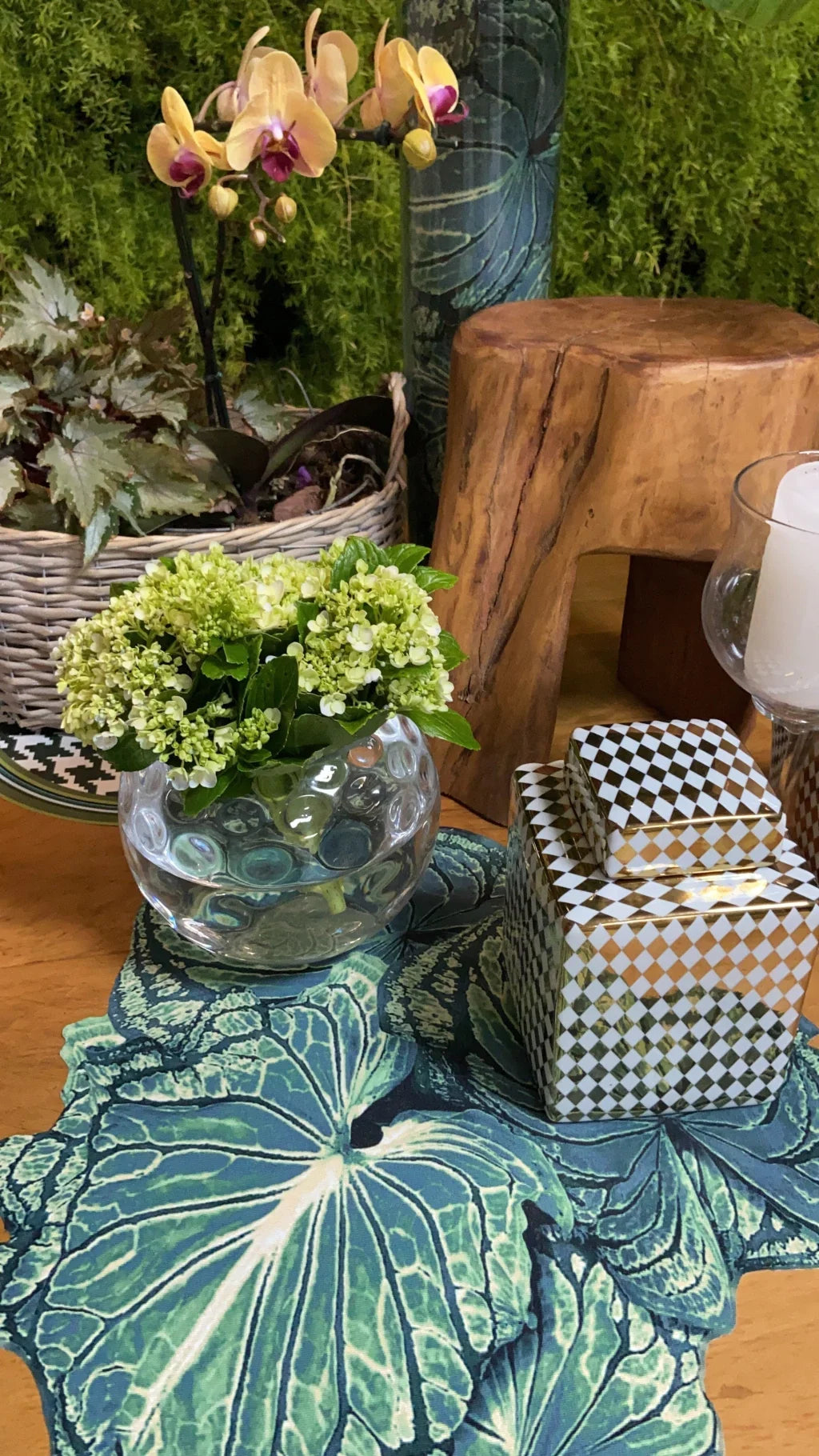 JOGO AMERICANO FOLHA DE TECIDO IMPERMEÁVEL - ESTAMPA VERDE LA VIDA