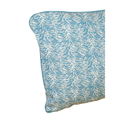 ALMOFADA AZUL ESTAMPA ZEBRA 42X42