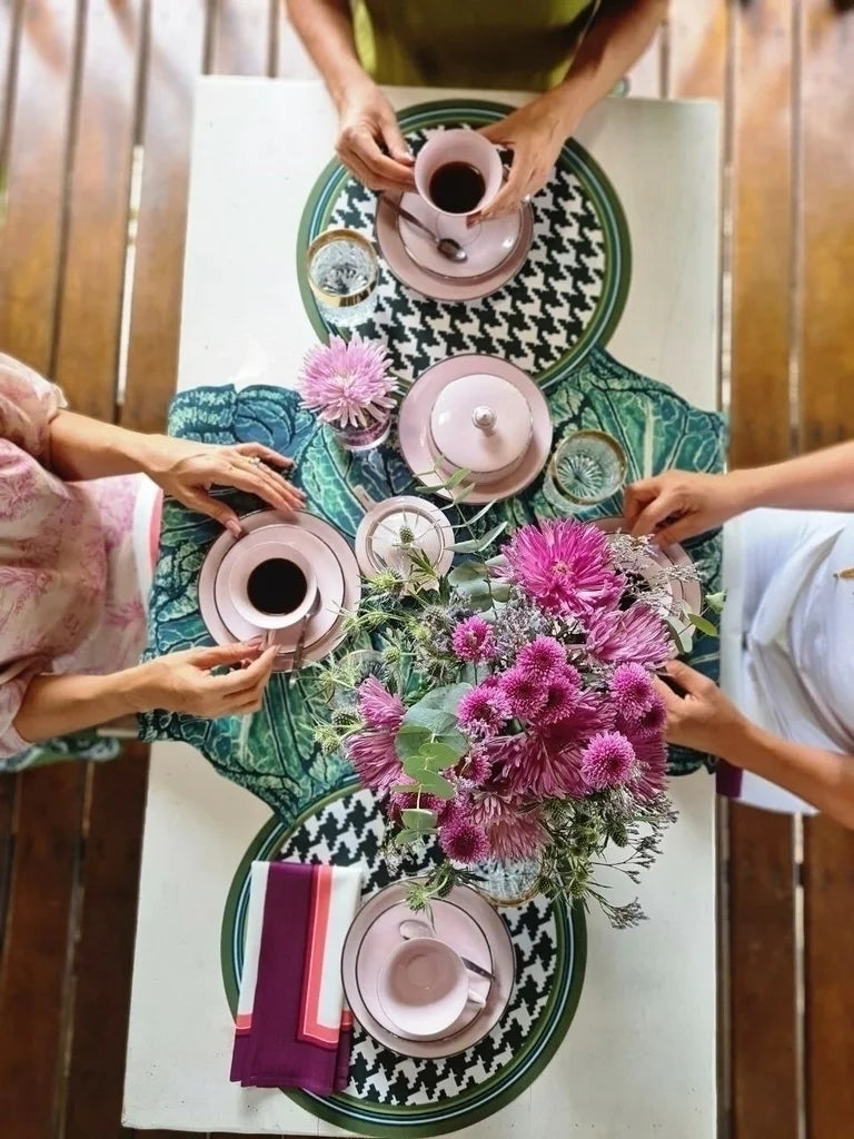 GUARDANAPO DE TECIDO EM LINHO PINK COM TOQUE MACIO - FAMÍLIA LA VIDA