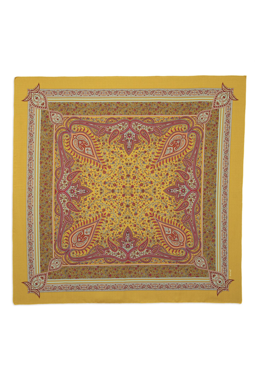 MANTEL ALMA - ESTAMPA CASHMERE AÇAFRÃO