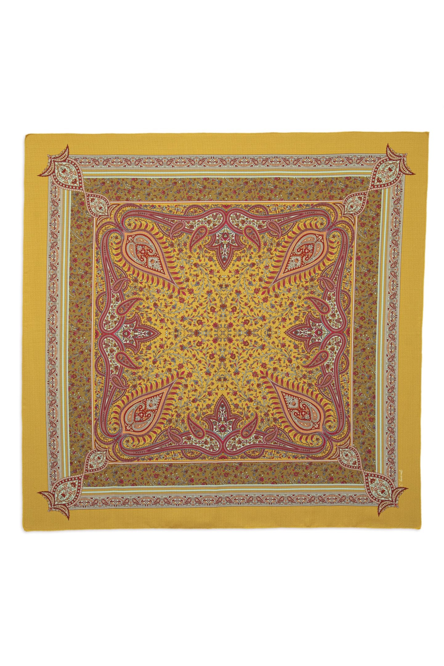 MANTEL ALMA - ESTAMPA CASHMERE AÇAFRÃO