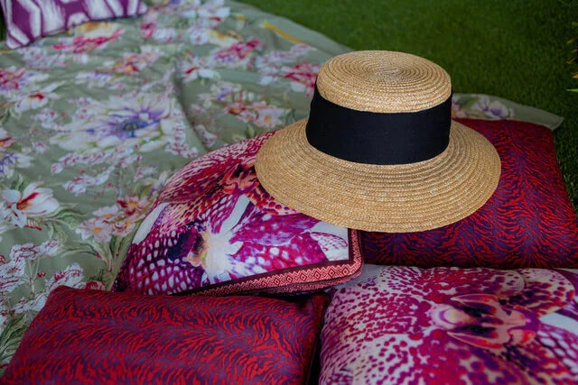 MANTEL ALMA - ESTAMPA FLORAL VERDE MENTA