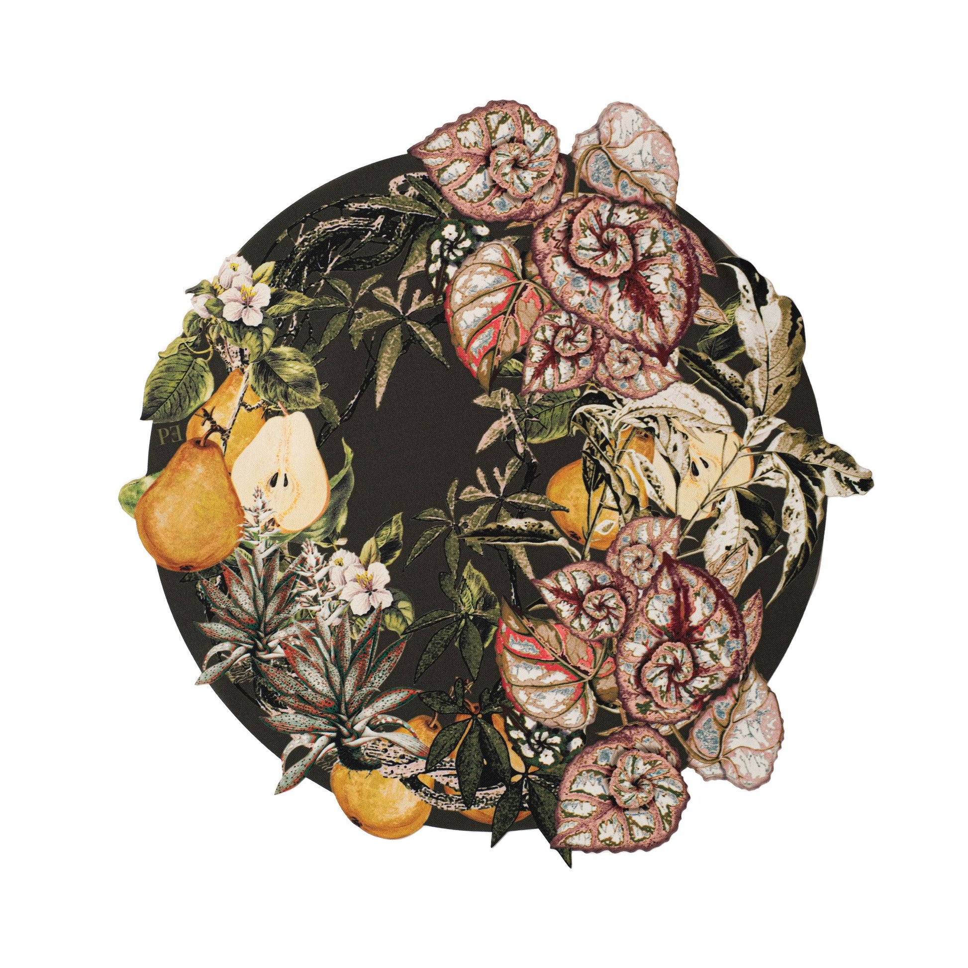 JOGO AMERICANO REDONDO DE TECIDO IMPERMEÁVEL - ESTAMPA LISO BOSQUE