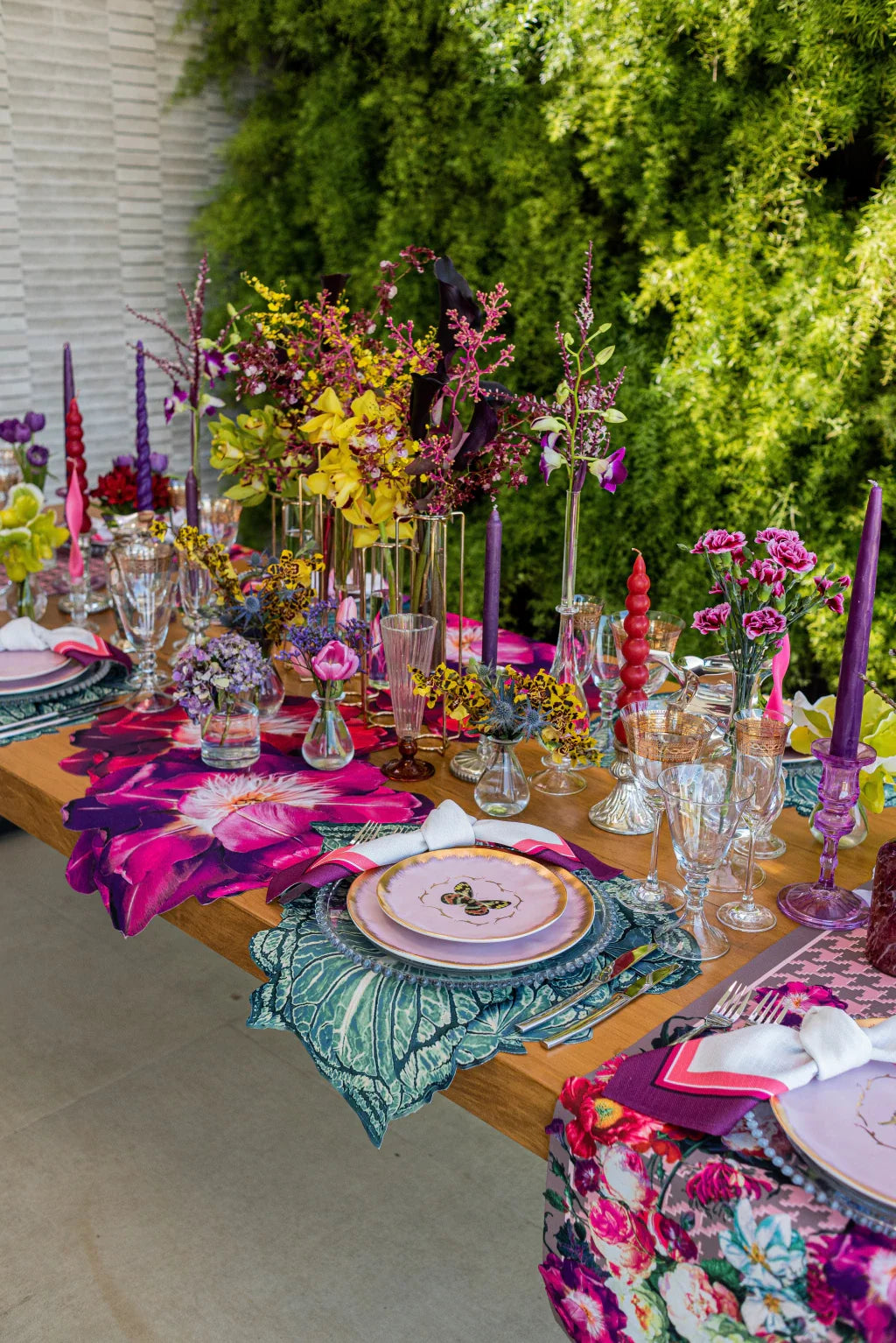 JOGO AMERICANO FOLHA DE TECIDO IMPERMEÁVEL - ESTAMPA VERDE LA VIDA