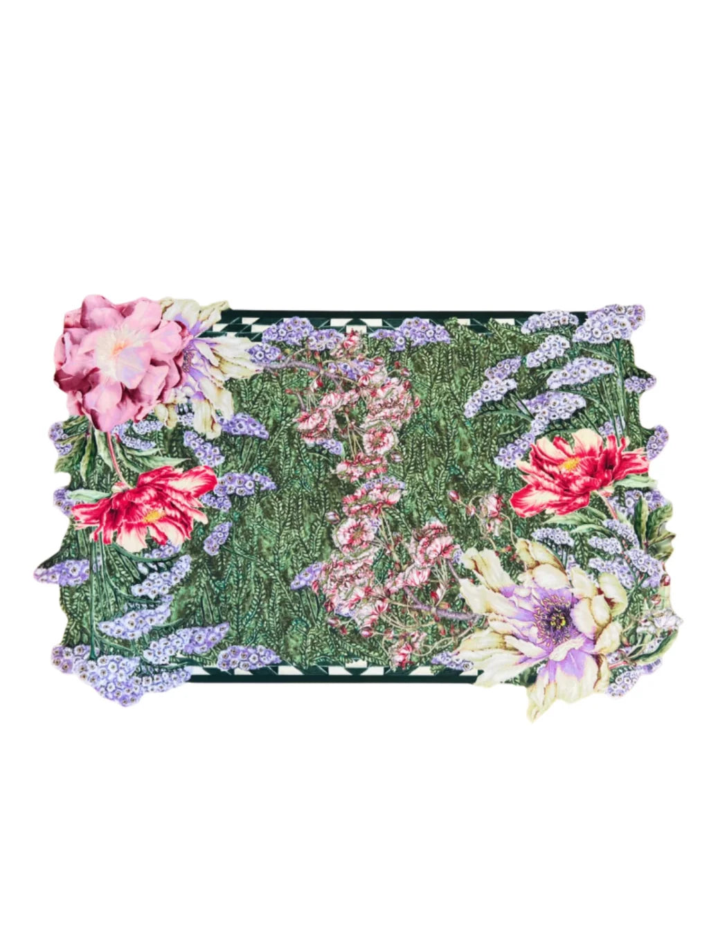 JOGO AMERICANO RETANGULAR DE TECIDO IMPERMEÁVEL - ESTAMPA LISA CAMPO