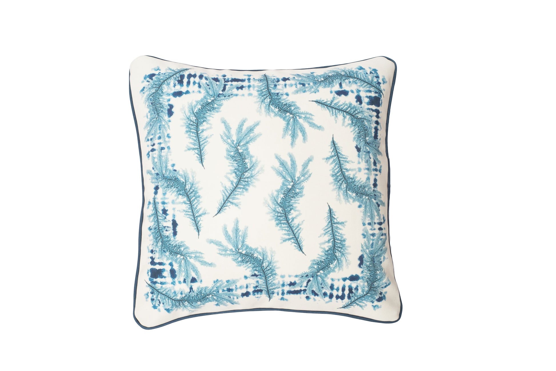 ALMOFADA AZUL MAR ESTAMPA ABSTRATA 42X42