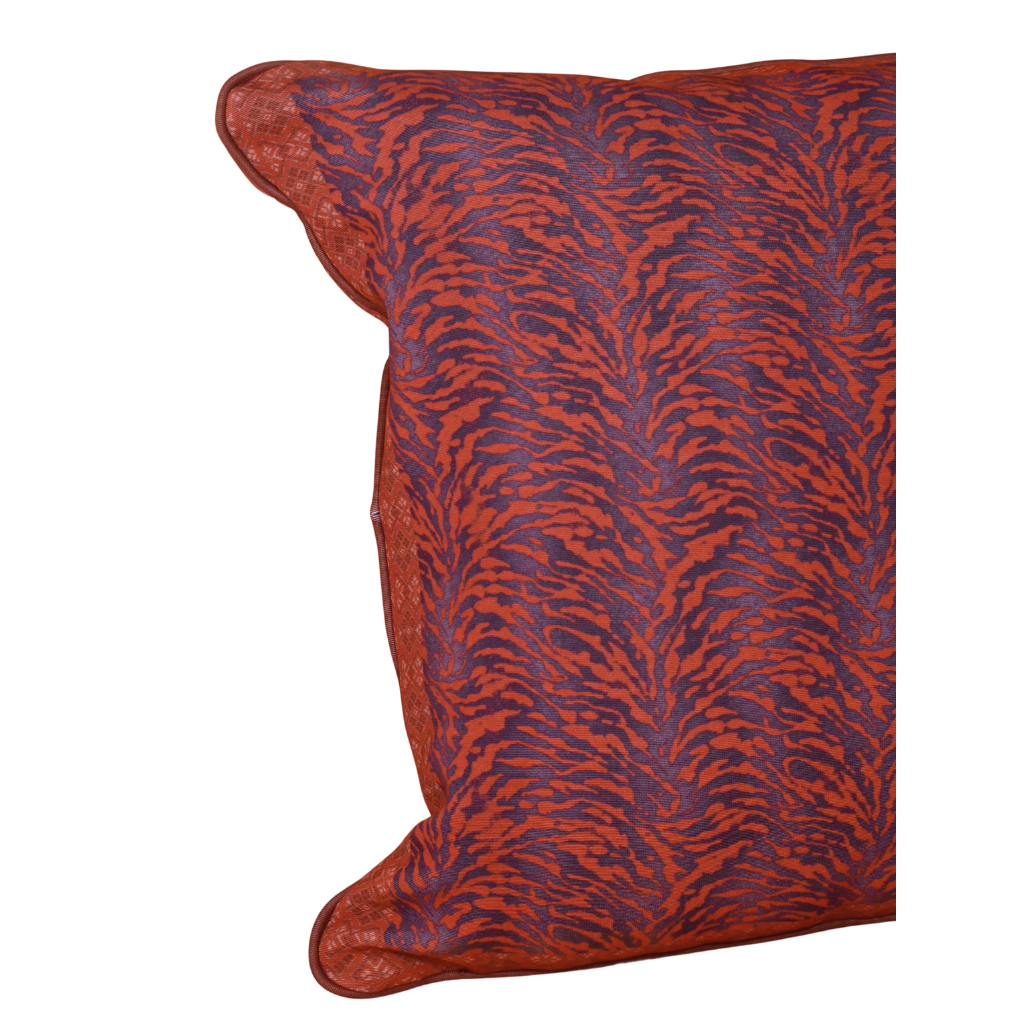 ALMOFADA VERMELHA ESTAMPA ZEBRA 42X42