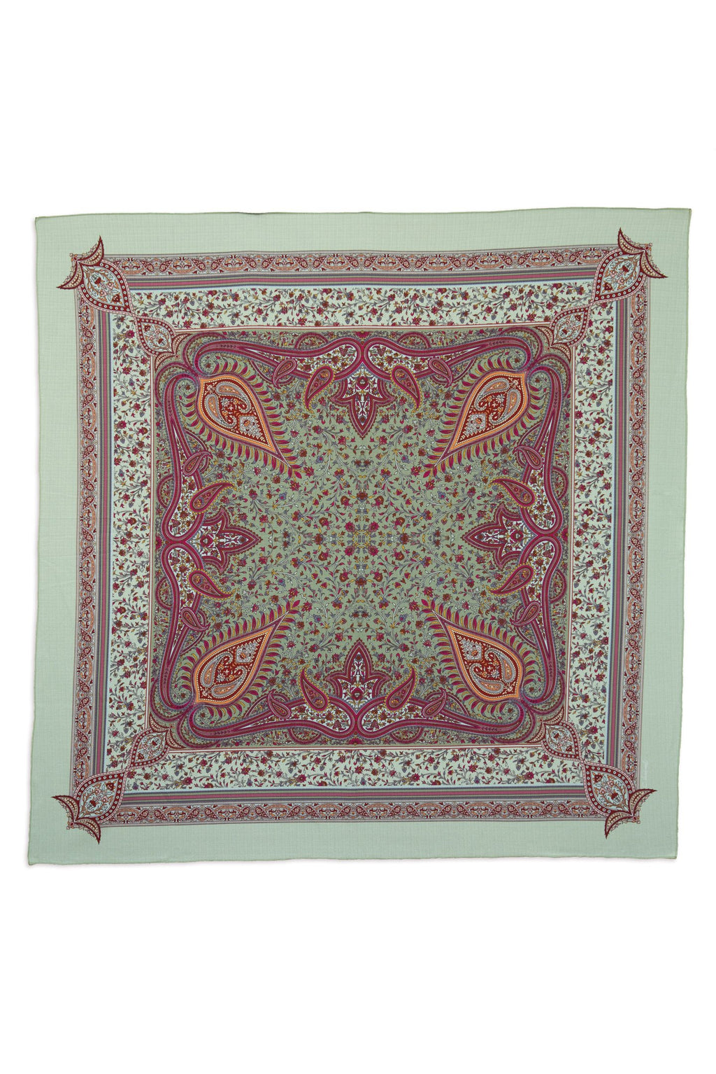 MANTEL ALMA - ESTAMPA CASHMERE VERDE MENTA