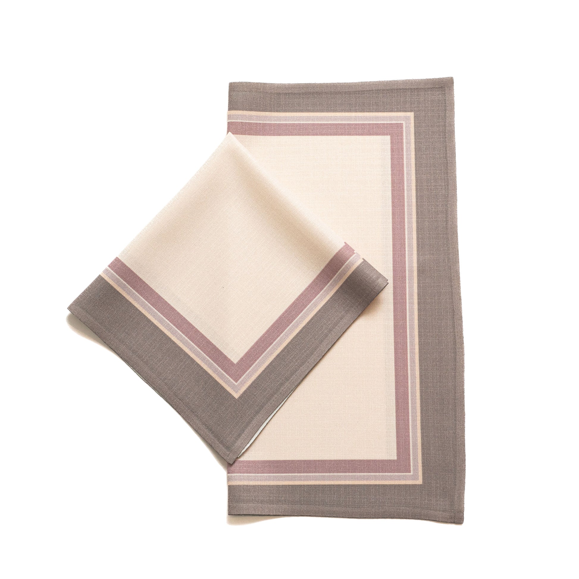 GUARDANAPO DE TECIDO EM LINHO CINZA COM TOQUE MACIO - FAMÍLIA EL BOSQUE