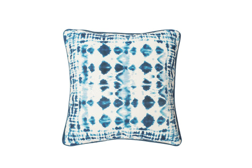 ALMOFADA AZUL ESTAMPA ABSTRATA 42X42