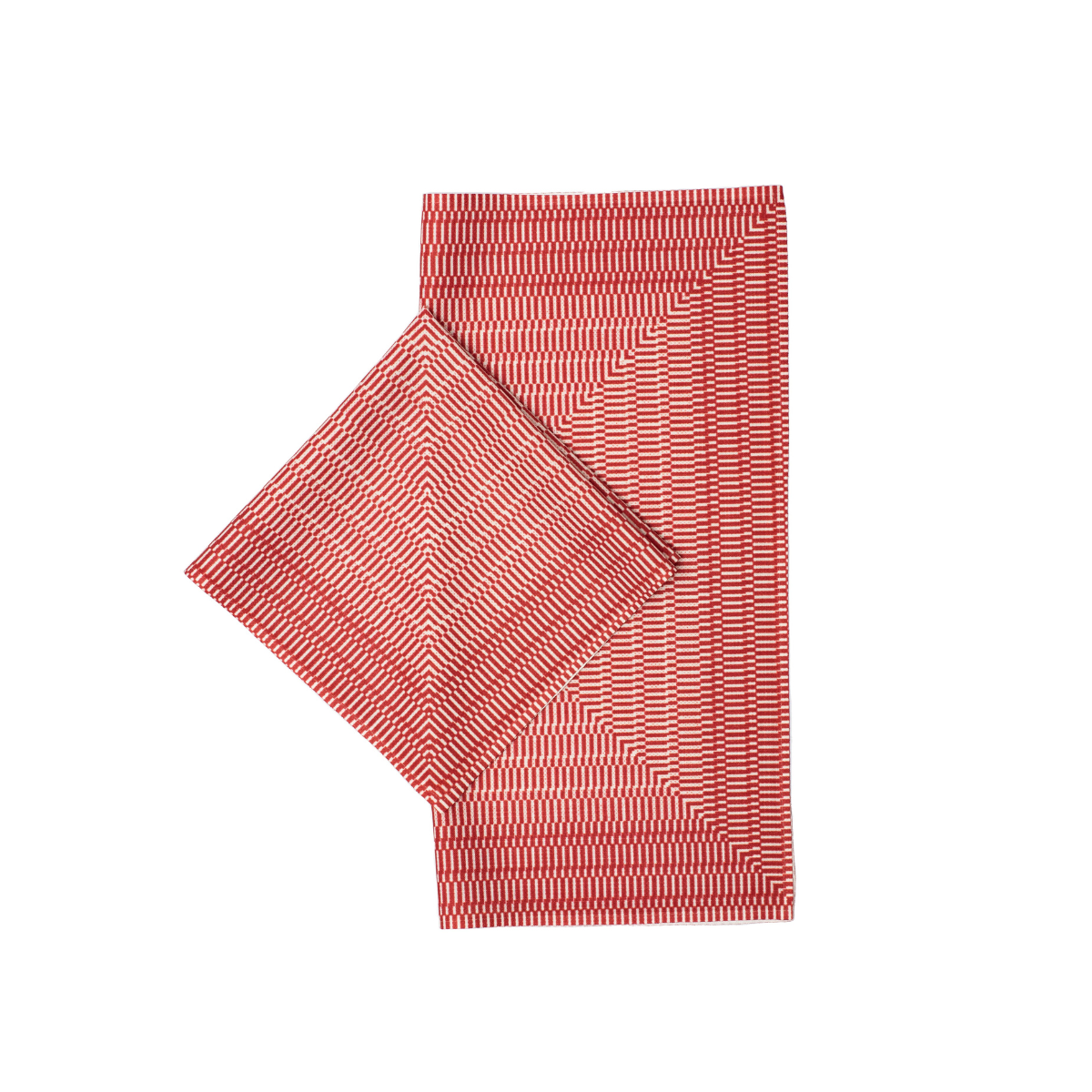 GUARDANAPO DE TECIDO EM LINHO VERMELHO COM TOQUE MACIO - FAMÍLIA LA PAZ