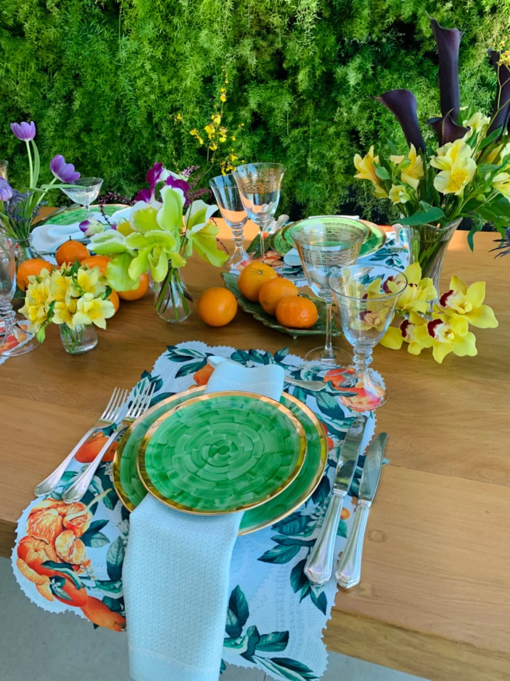 JOGO AMERICANO RETANGULAR DE TECIDO IMPERMEÁVEL - ESTAMPA RENDA RENASCENÇA