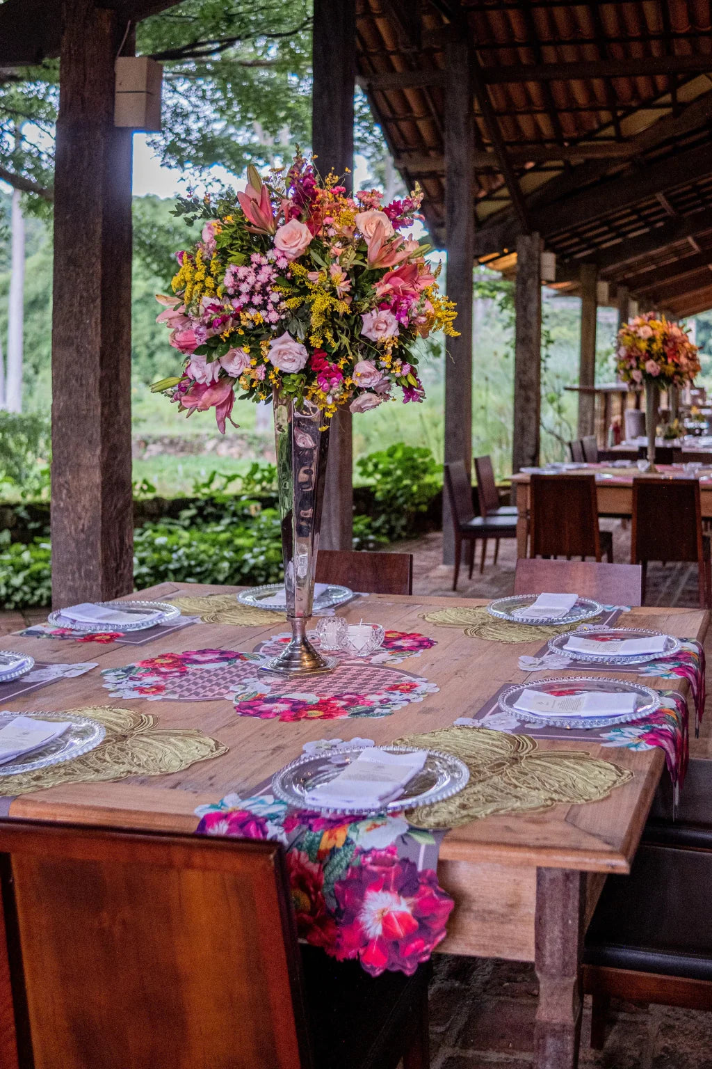 JOGO AMERICANO RETANGULAR DE TECIDO IMPERMEÁVEL - ESTAMPA LISA VIDA