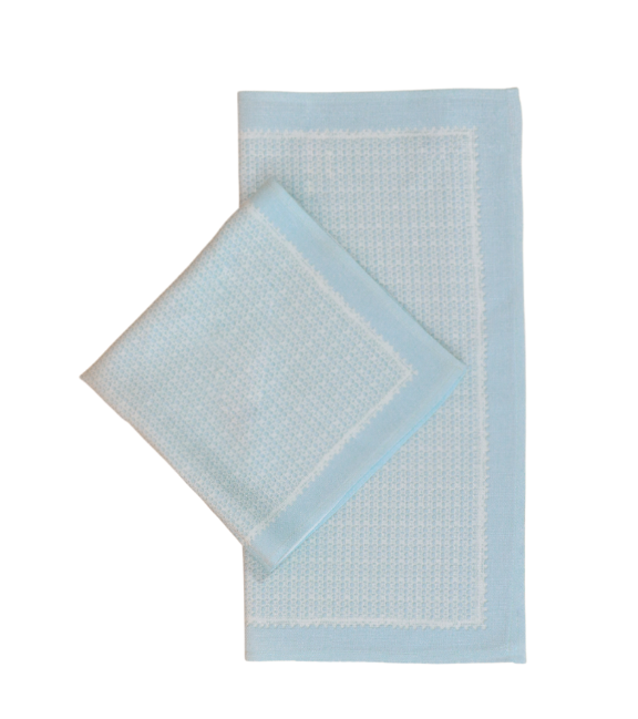 GUARDANAPO DE TECIDO EM LINHO AZUL COM TOQUE MACIO - FAMÍLIA EL MAR