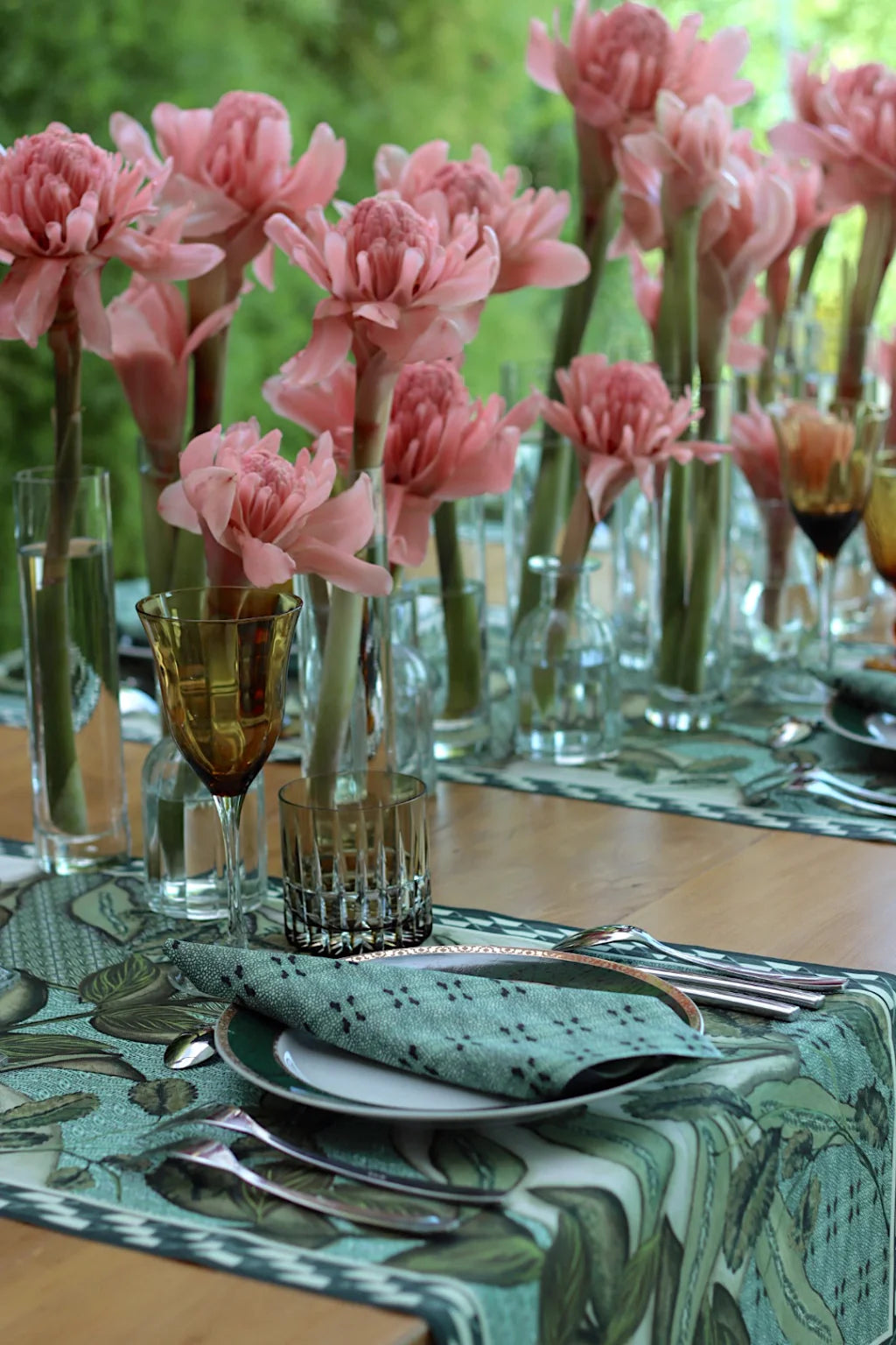 GUARDANAPO DE TECIDO EM LINHO VERDE COM TOQUE MACIO - FAMÍLIA EL CAMPO