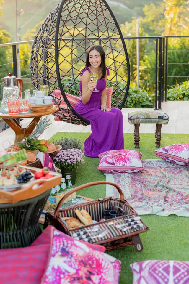 MANTEL ALMA - ESTAMPA CASHMERE VERDE MENTA